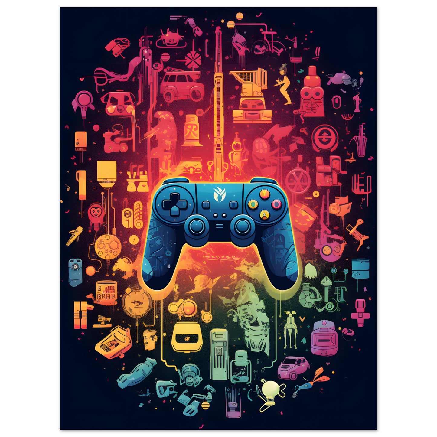 Cyberpunk controller - Poster