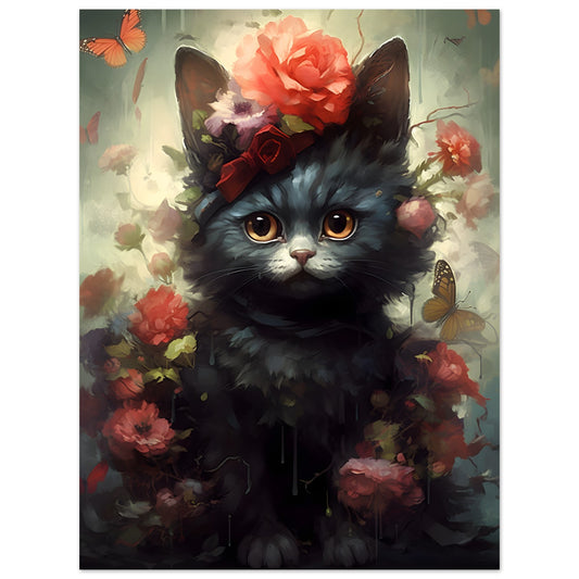 Cat in Black - Poster