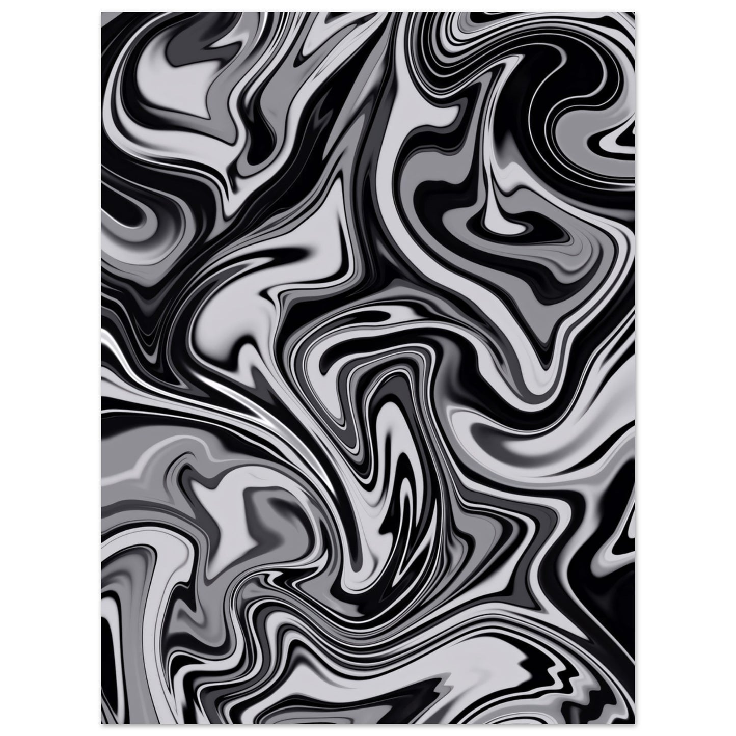 Verschwommen Schwarz weiß - Poster