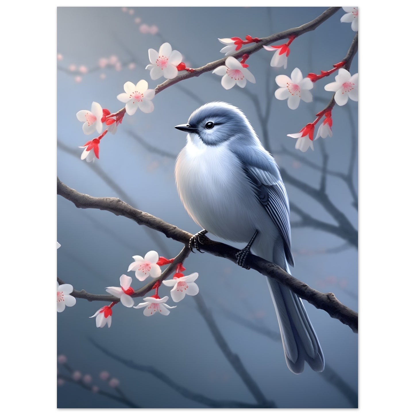 Cherry Blossom Songbird - Poster