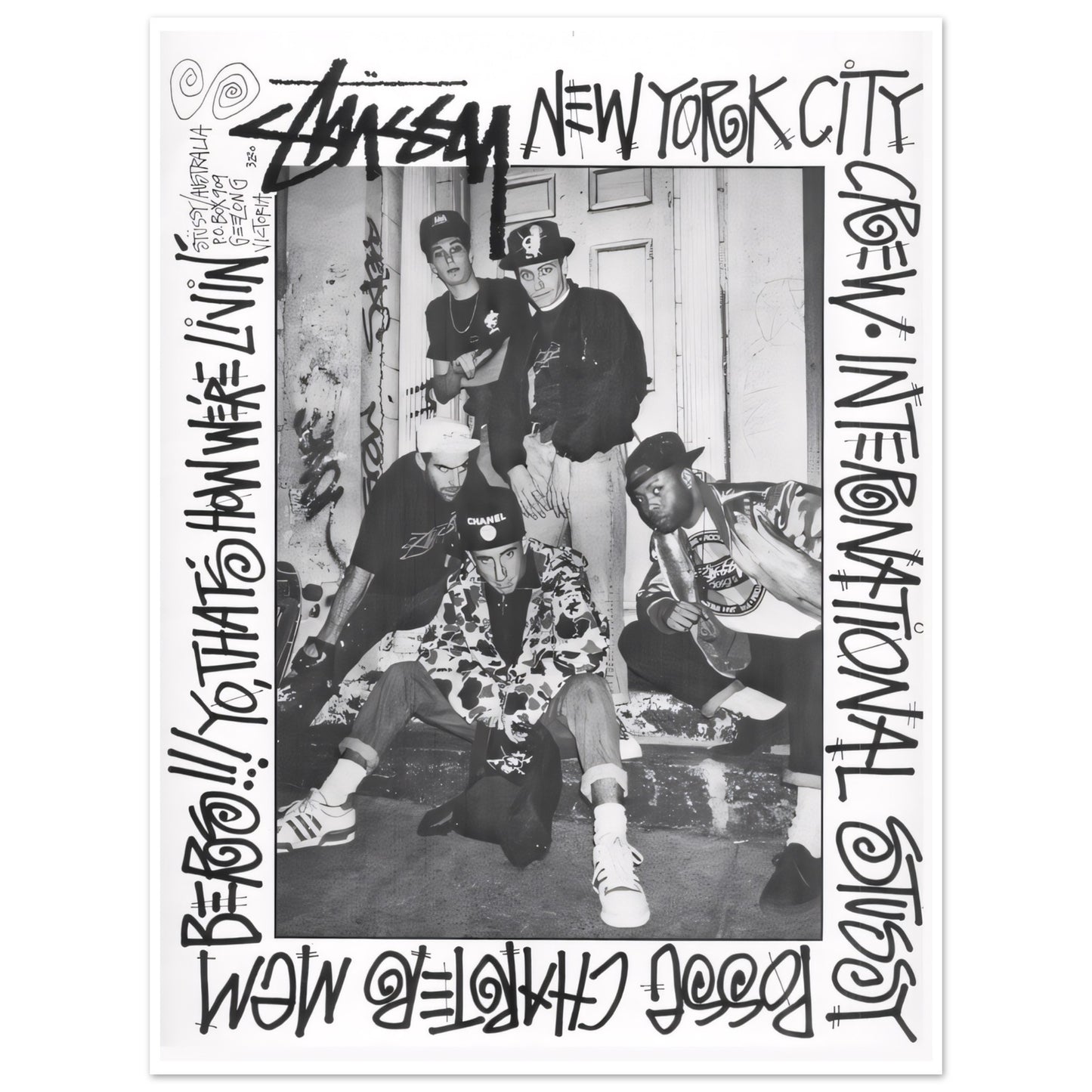 Stussy NYC posse. 1988 - Poster