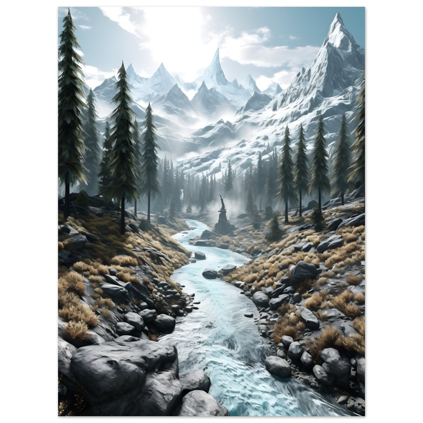 Majestic Peaks - Poster