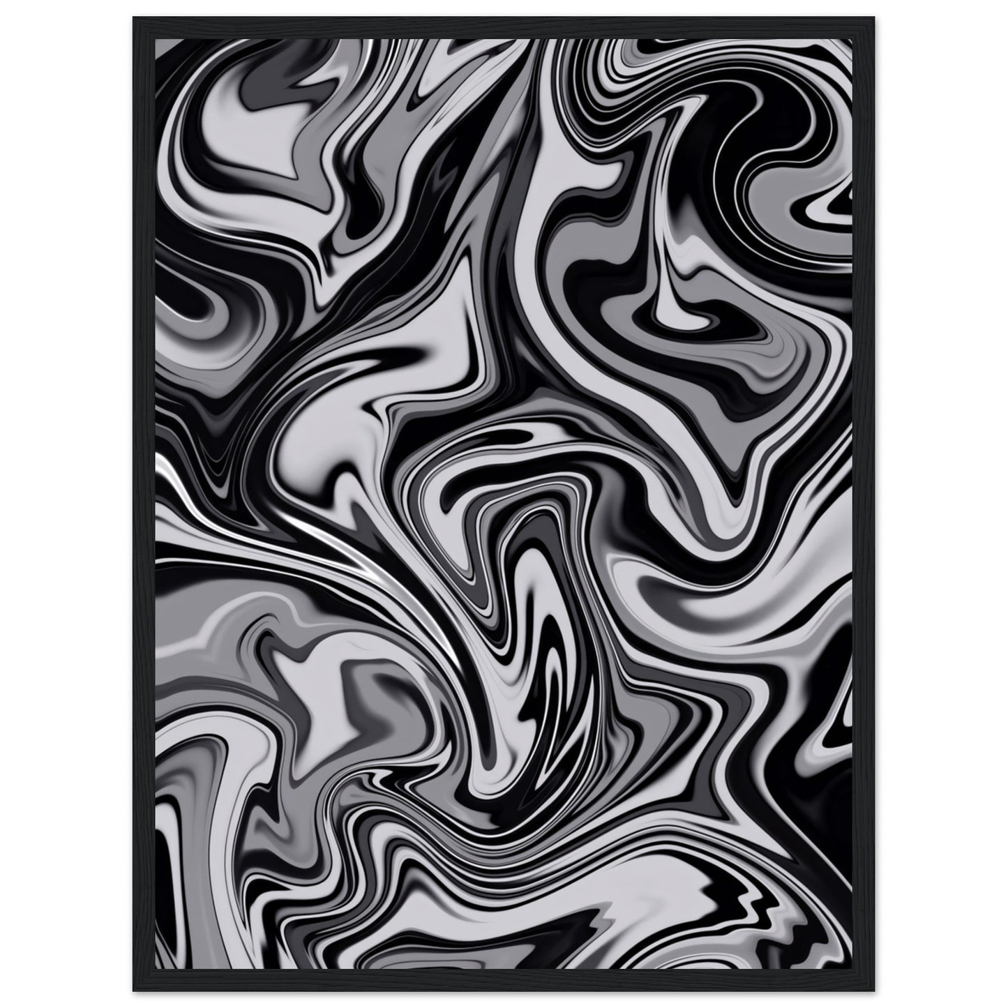 Verschwommen Schwarz weiß - Poster