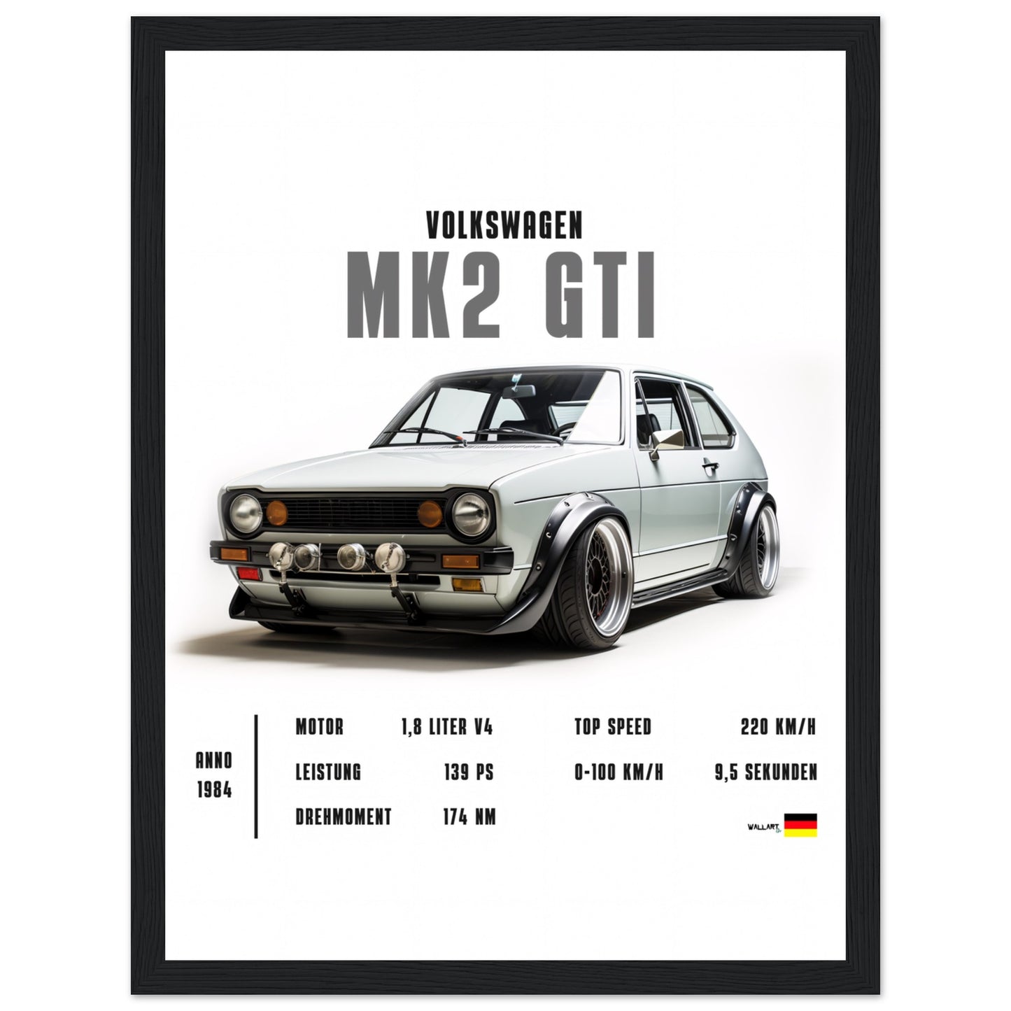 Detailed MK2 GTI - Poster