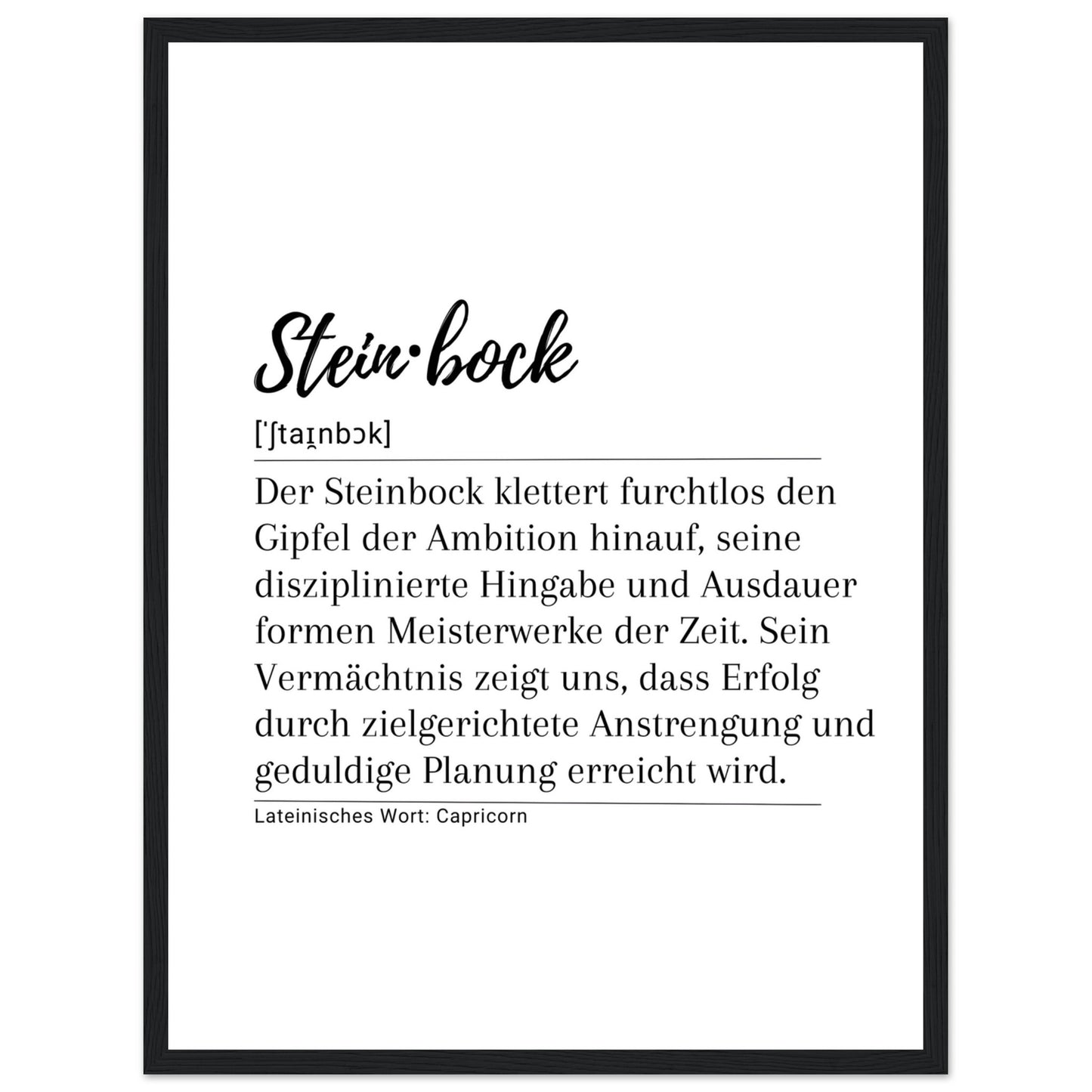 Steinbock - Poster