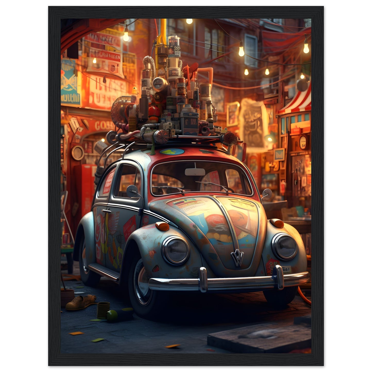 Old Rusted Beetle - Poster