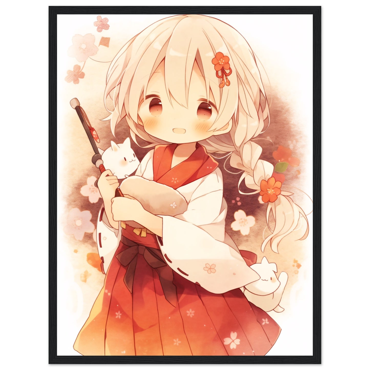 Strawberries Samurai - Poster