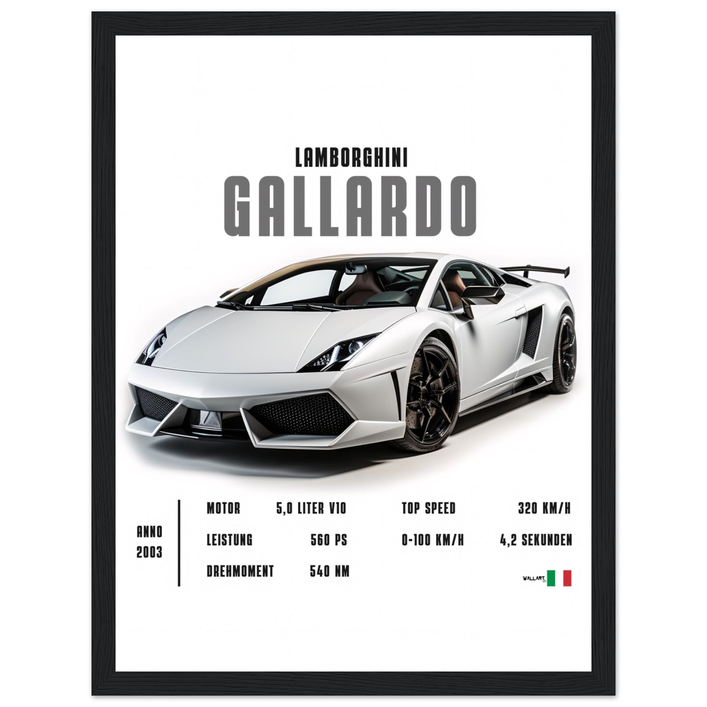 Detailed Gallardo - Poster