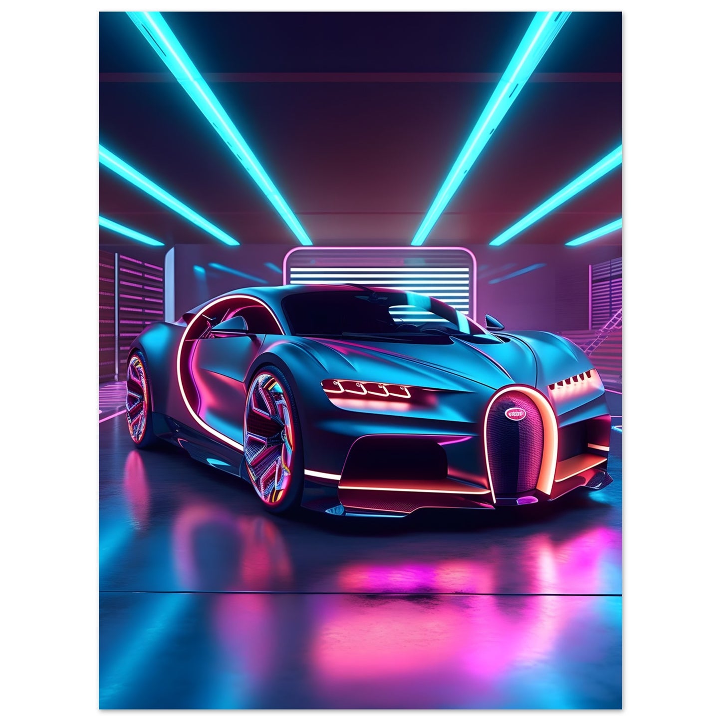 Bugatti Chiron - Poster