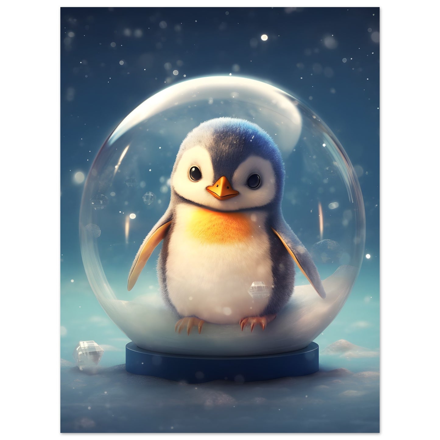 Playful Waddlers - Poster