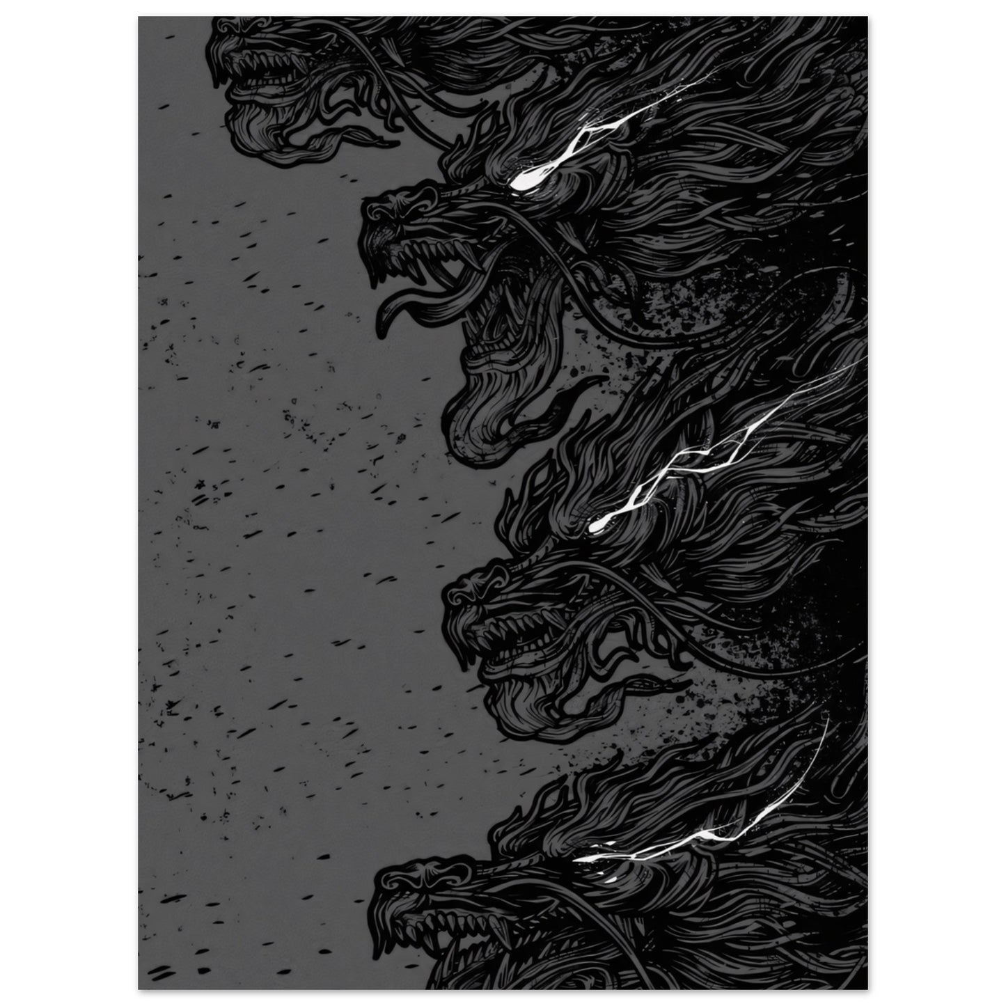 Dark Chinese Dragon - Poster