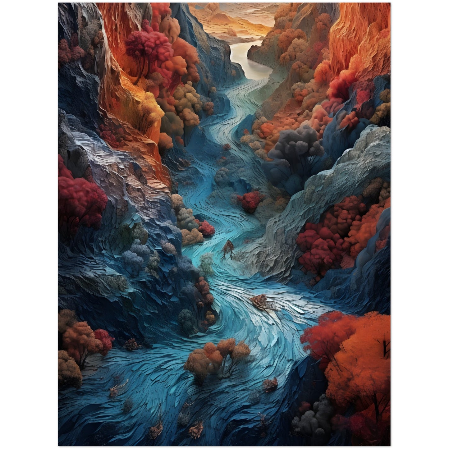 Flowing Serenity - Poster