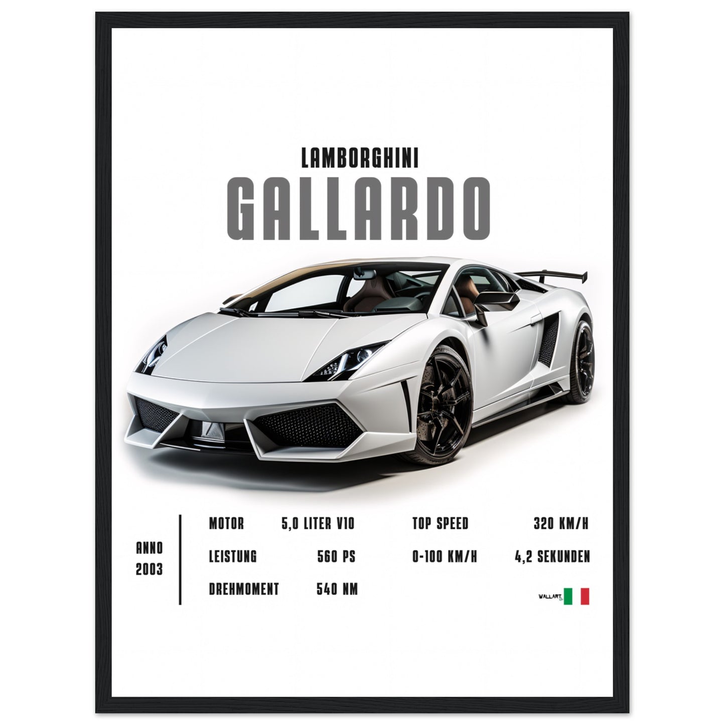 Detailed Gallardo - Poster