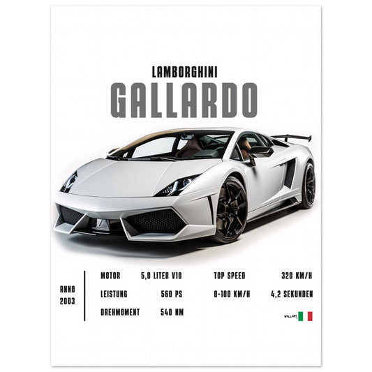 Detailed Gallardo - Poster