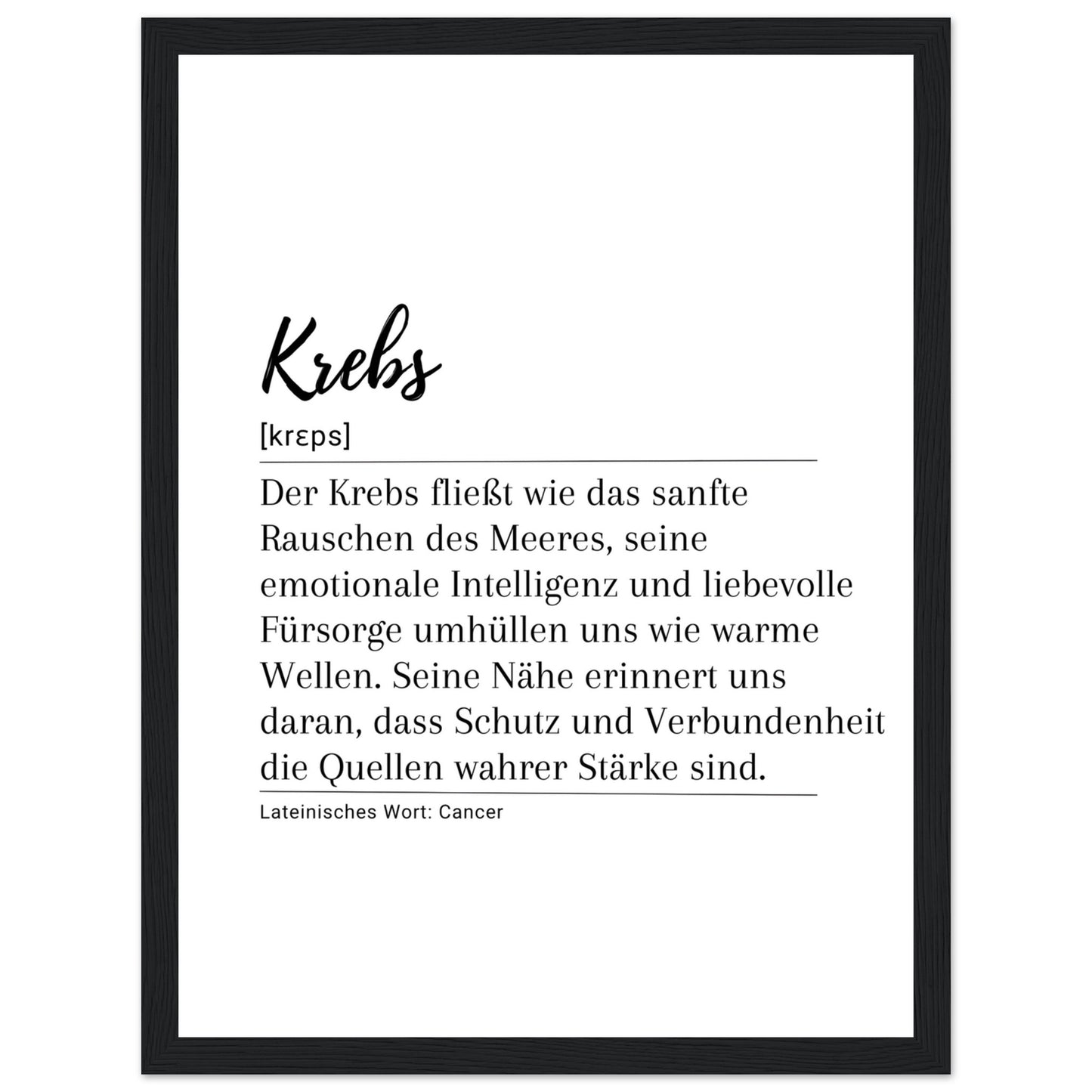 Krebs - Poster