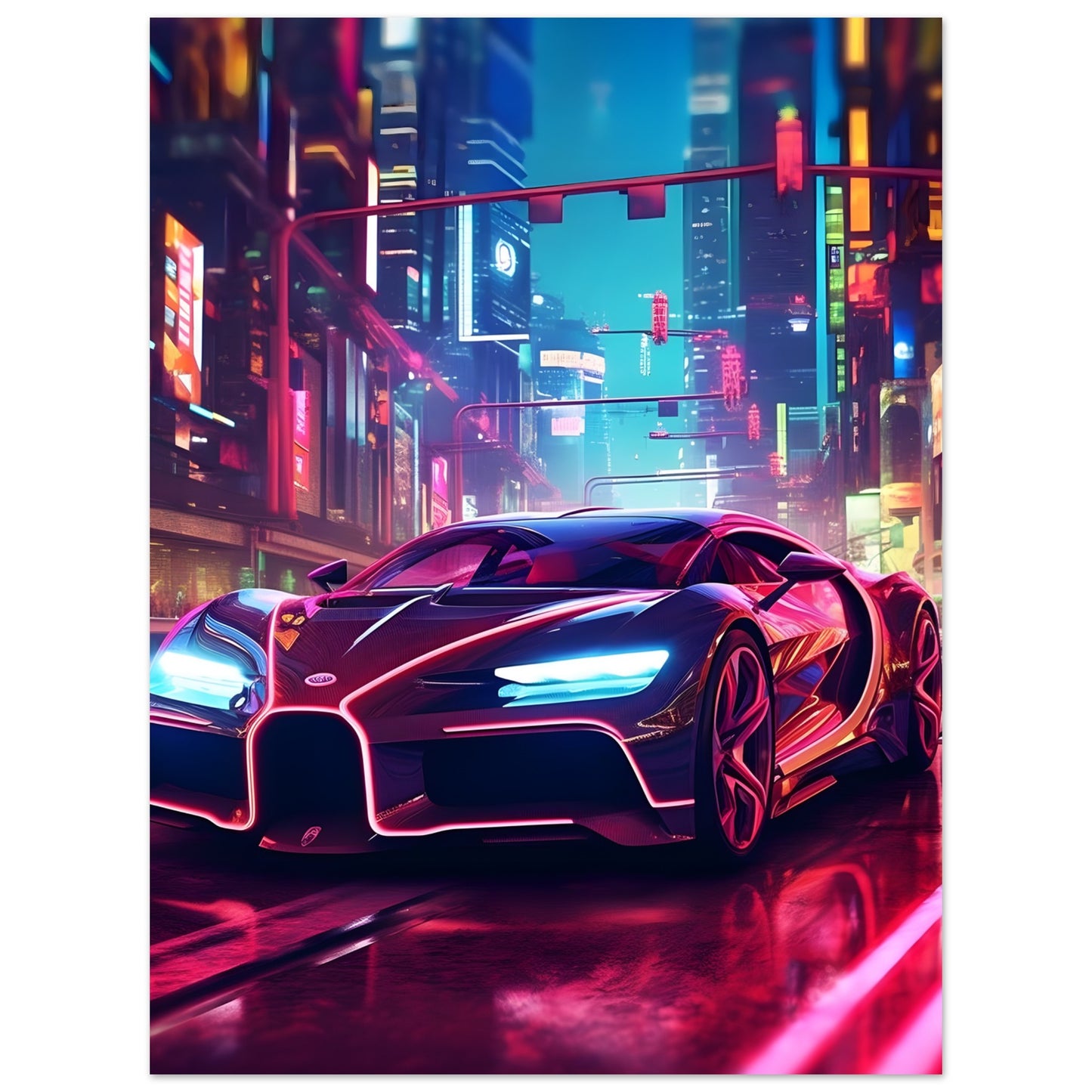 Bugatti Chiron - Poster