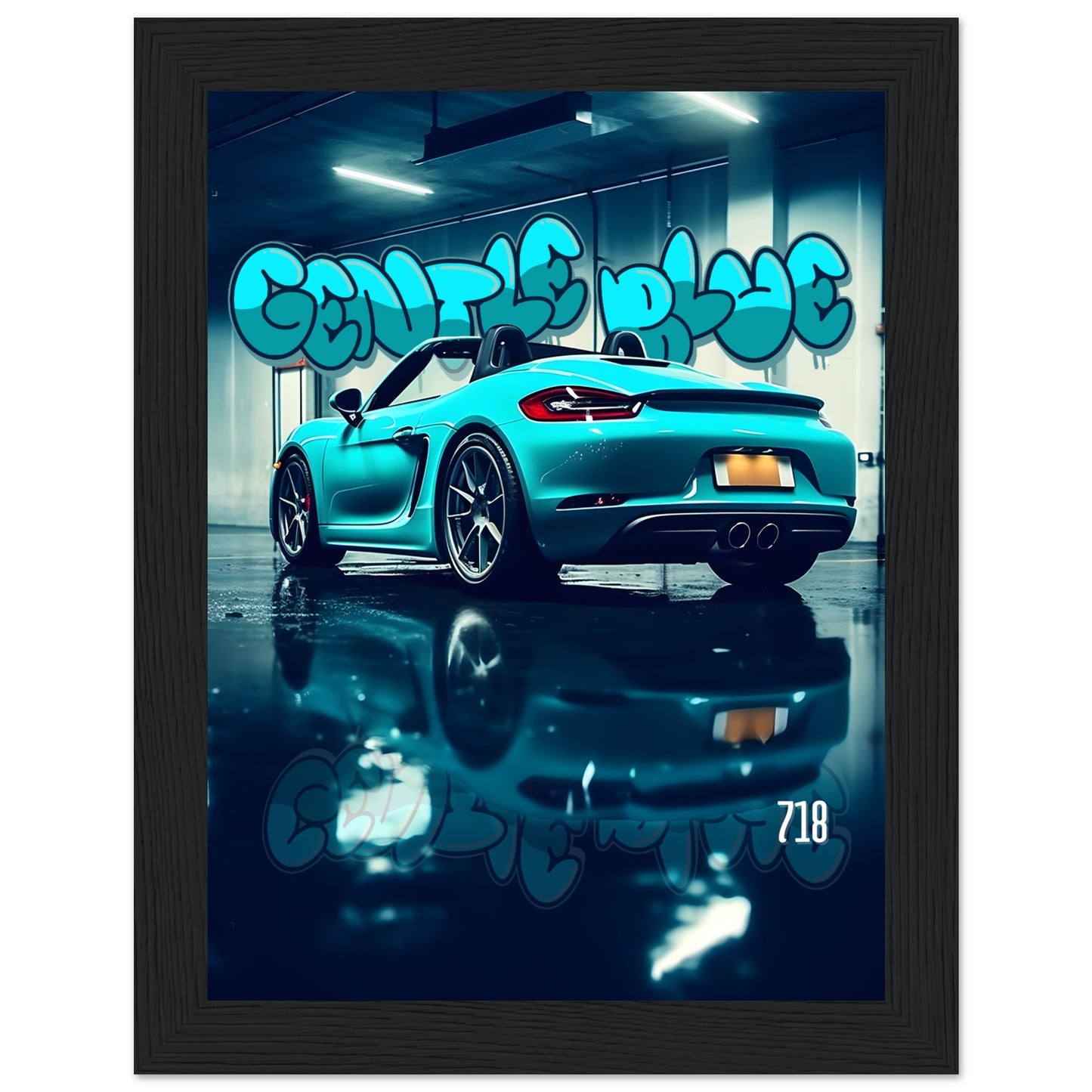 Gentle Blue 718 - Poster