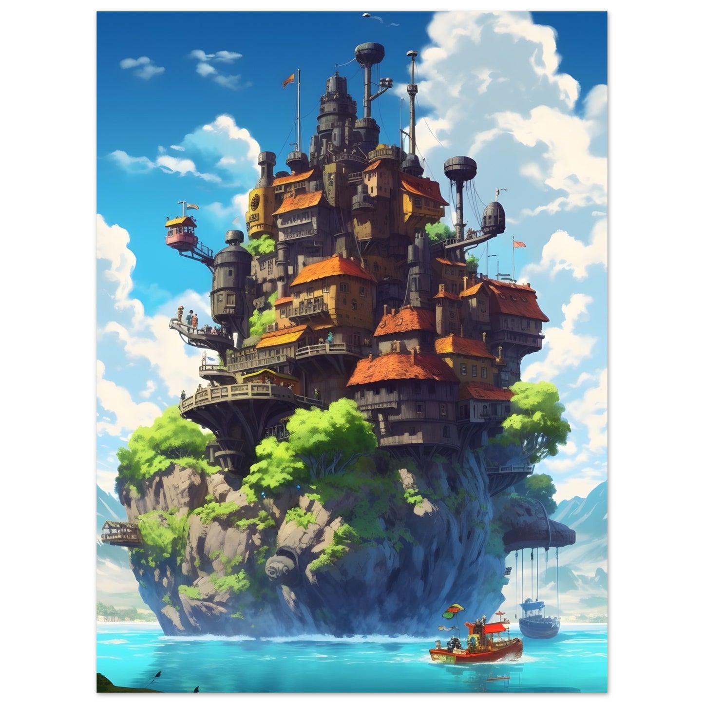 Island Castle - Poster