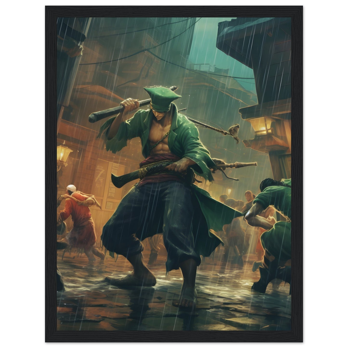 Enfrentamiento de capa y espada - Póster 