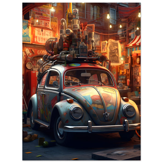 Old Rusted Beetle - Poster