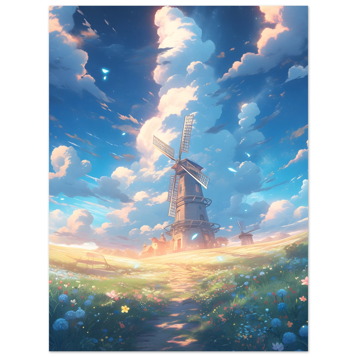 Beautiful Windmill - Poster