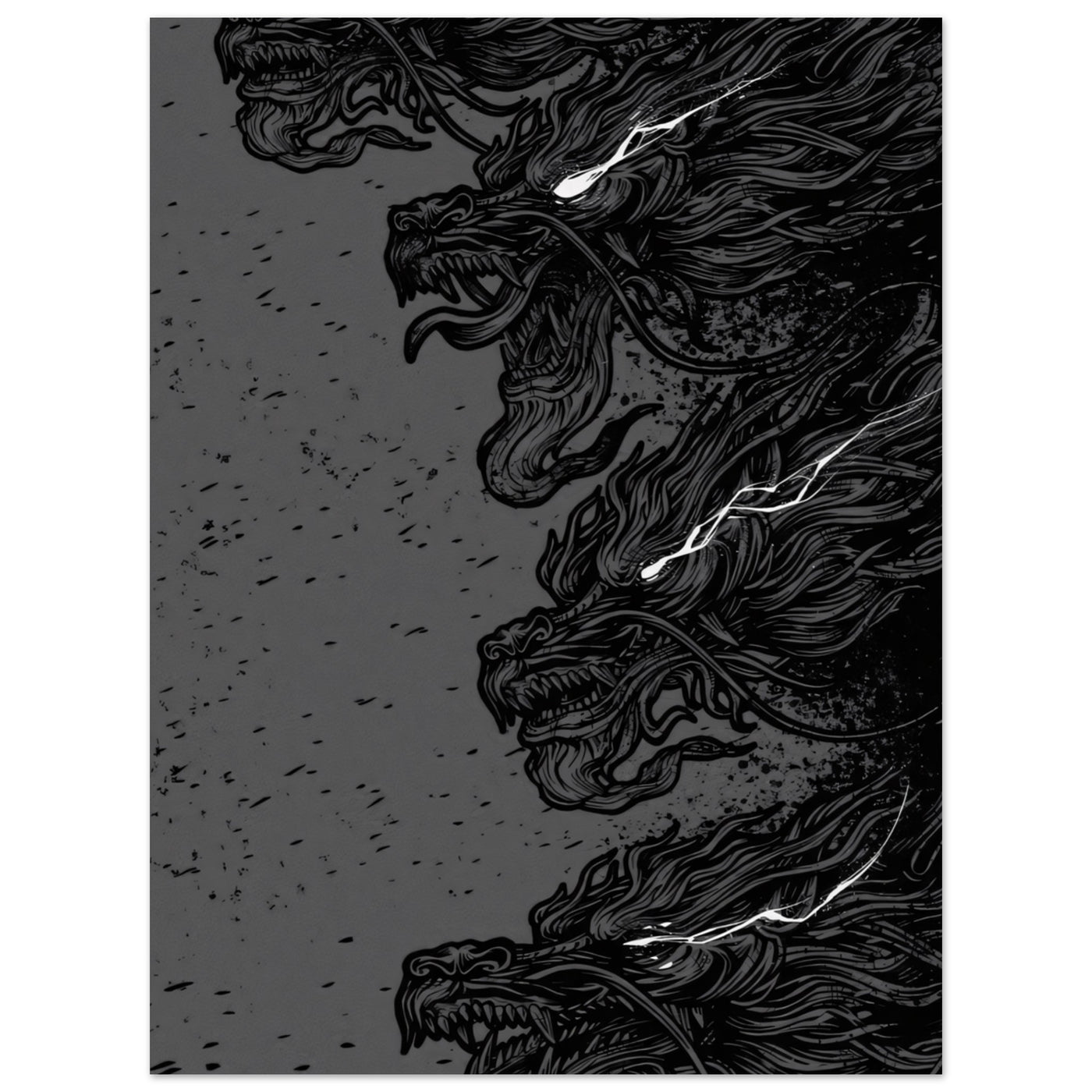 Dark Chinese Dragon - Poster