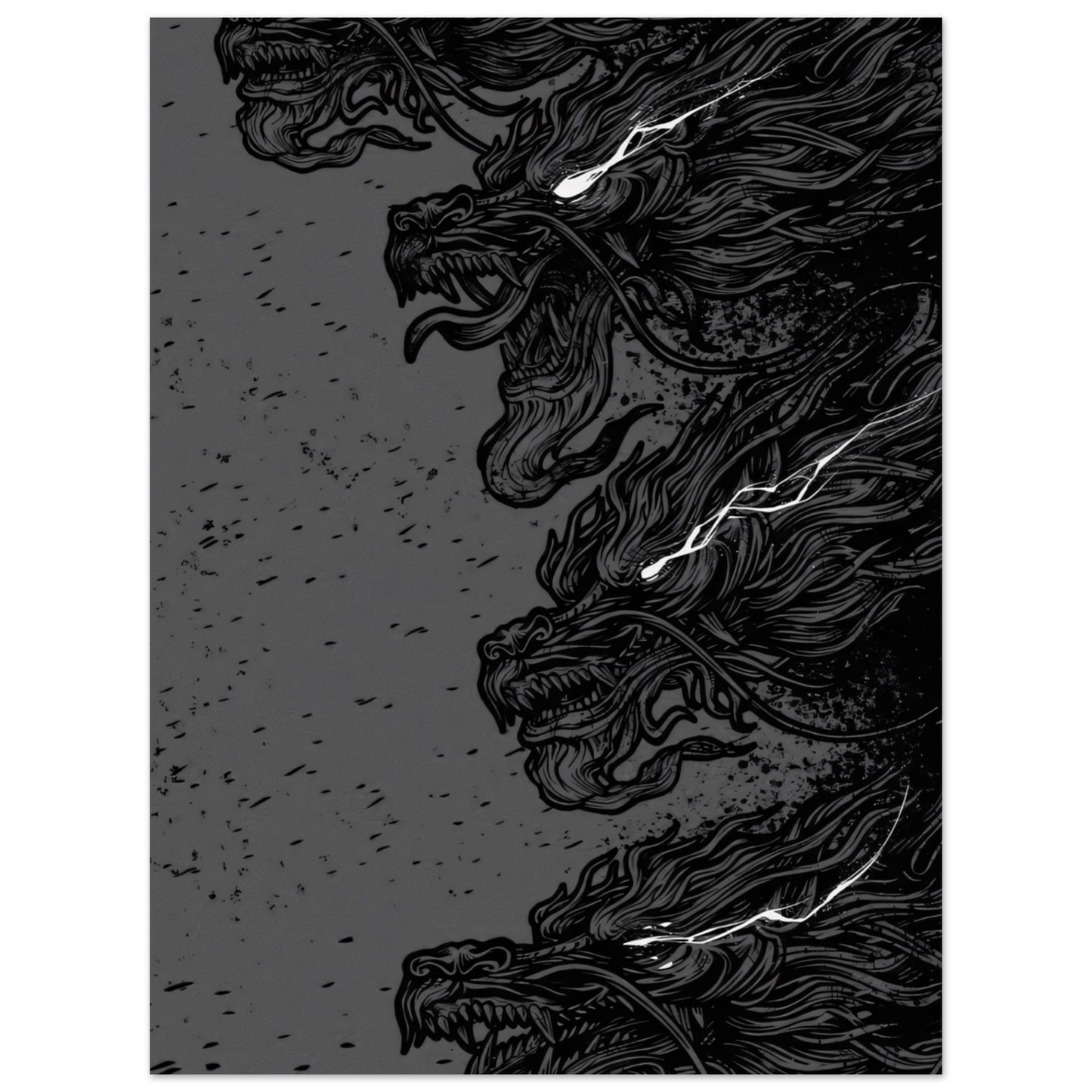 Dark Chinese Dragon - Poster