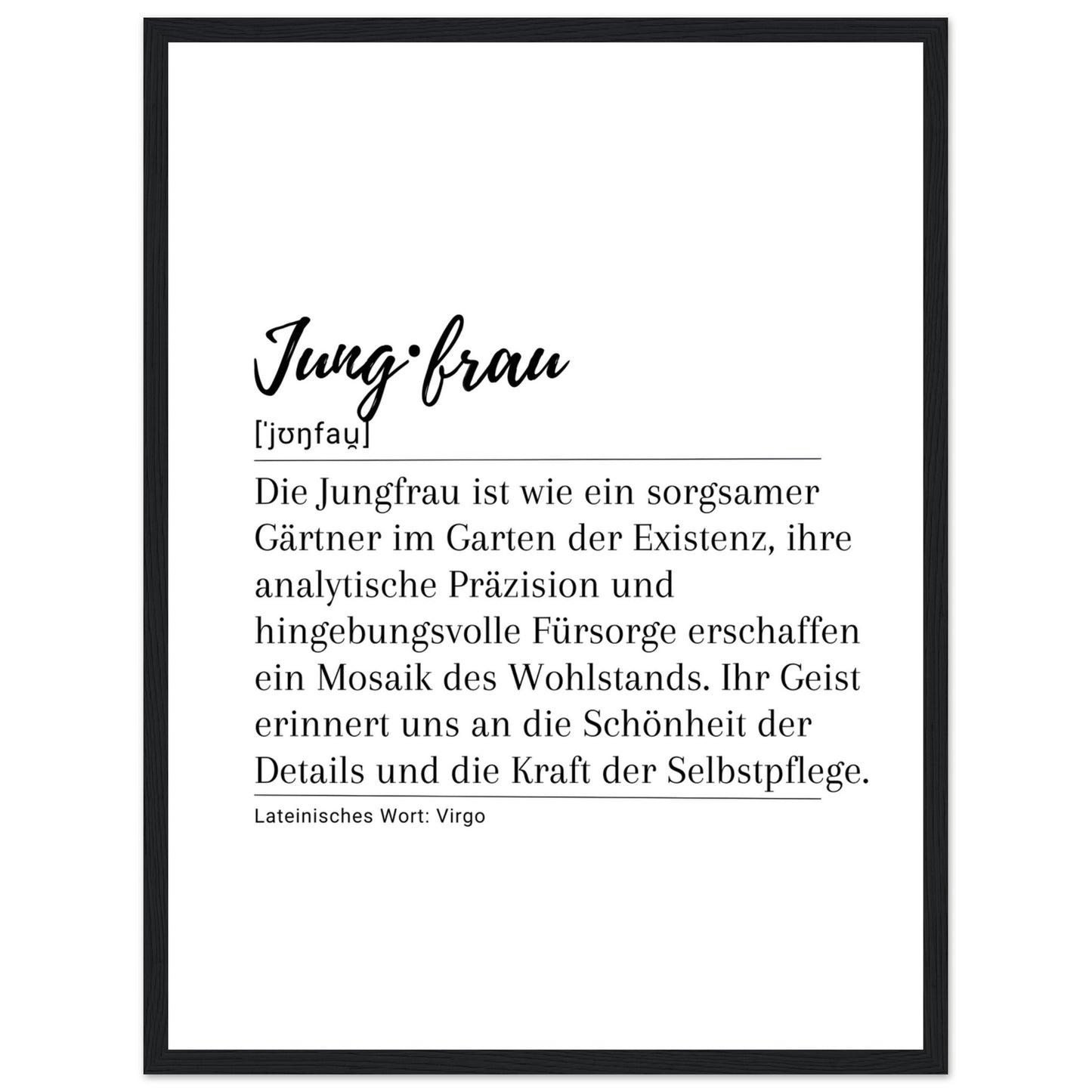 Jungfrau - Poster