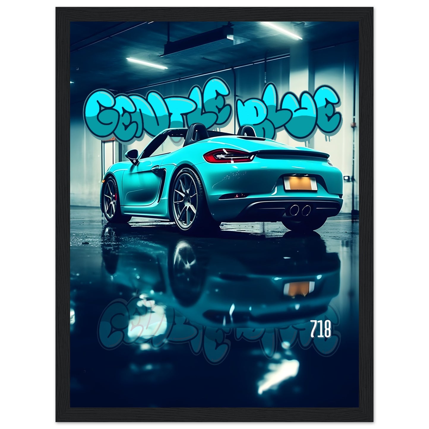 Gentle Blue 718 - Poster