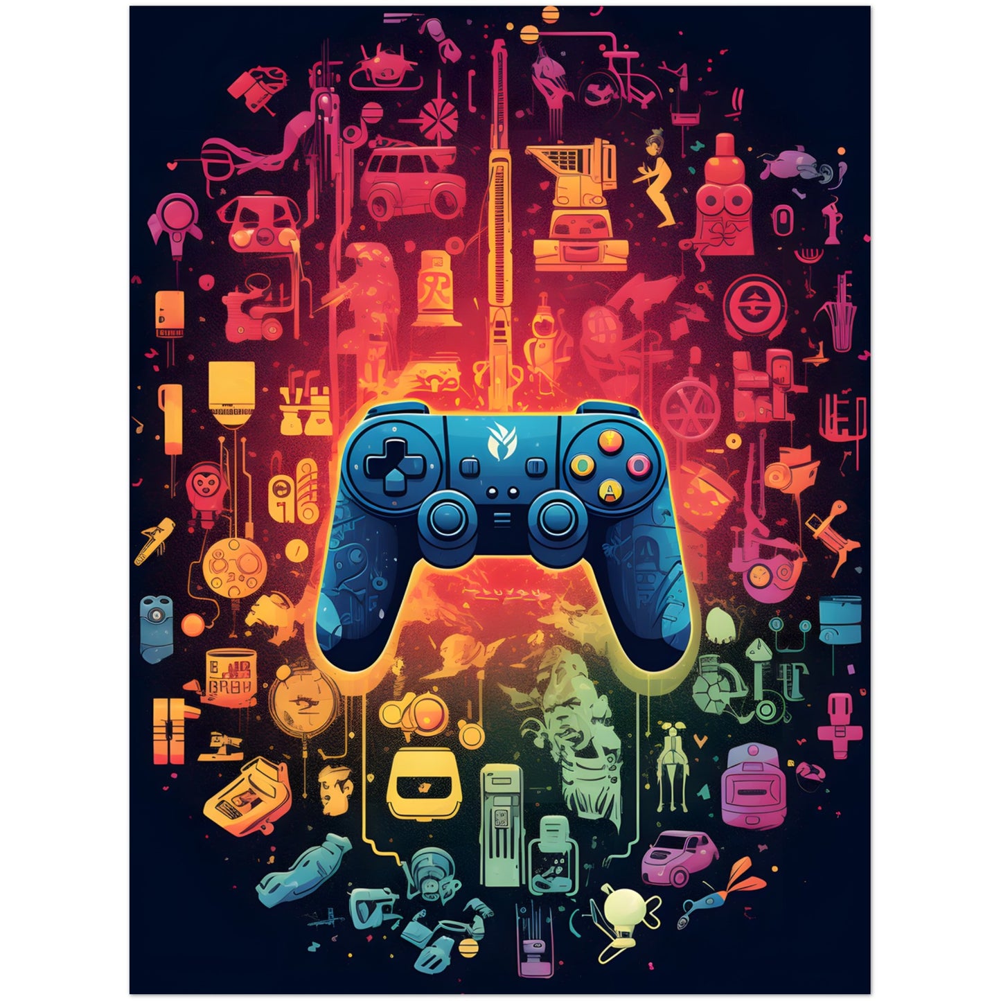 Cyberpunk controller - Poster