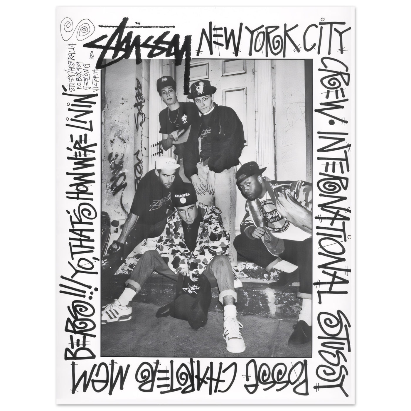 Stussy NYC posse. 1988 - Poster