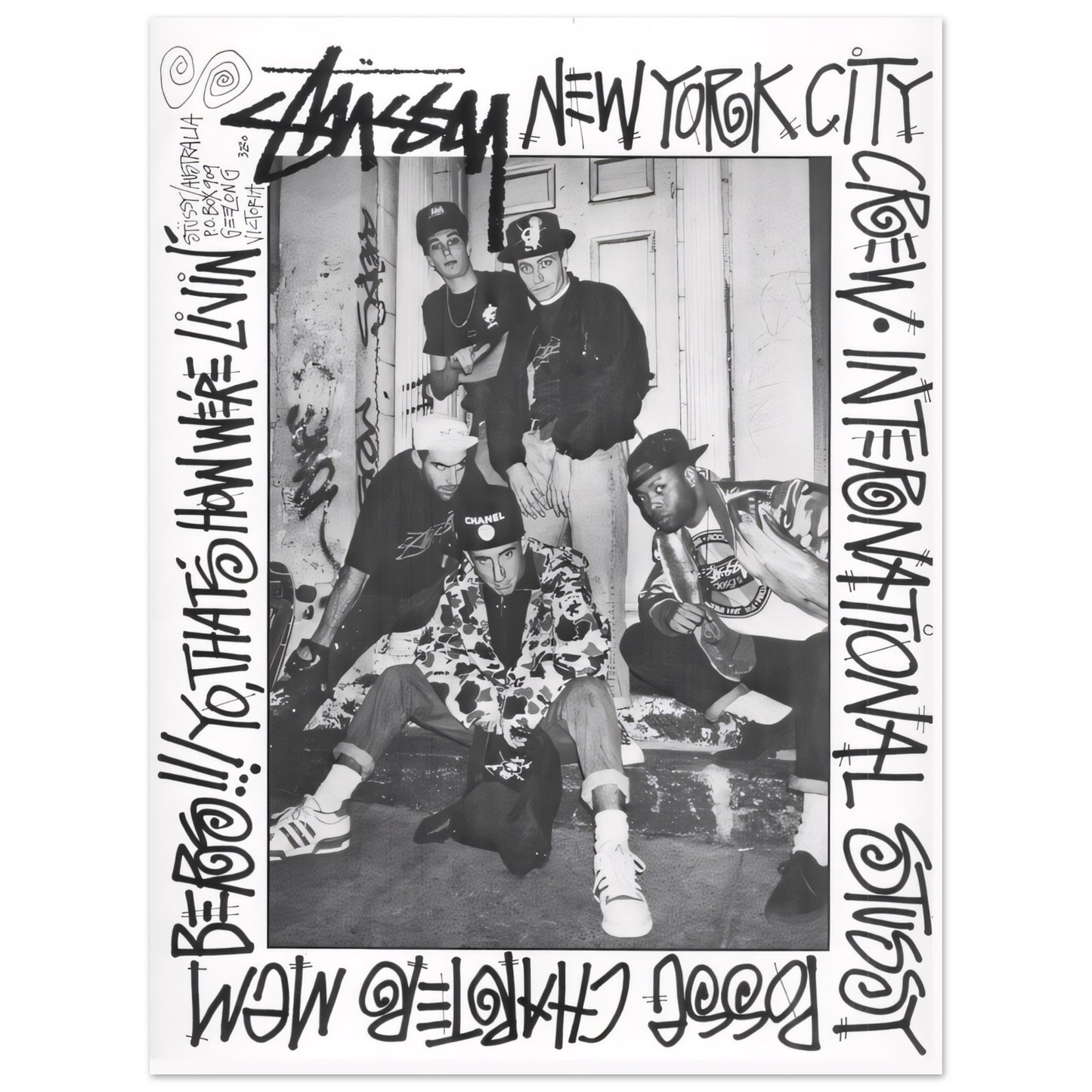 Stussy NYC posse. 1988 - Poster