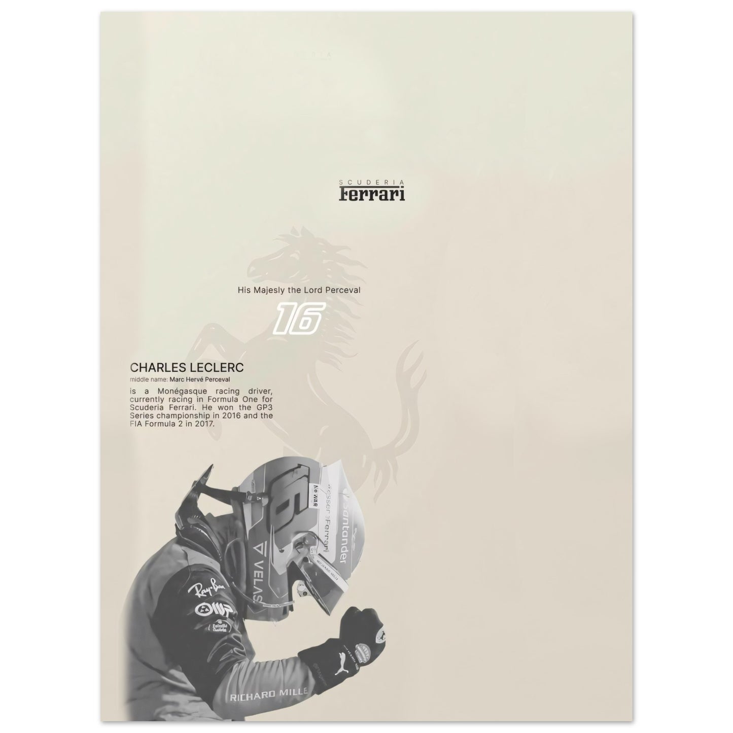 CHARLES LECLERC - Poster