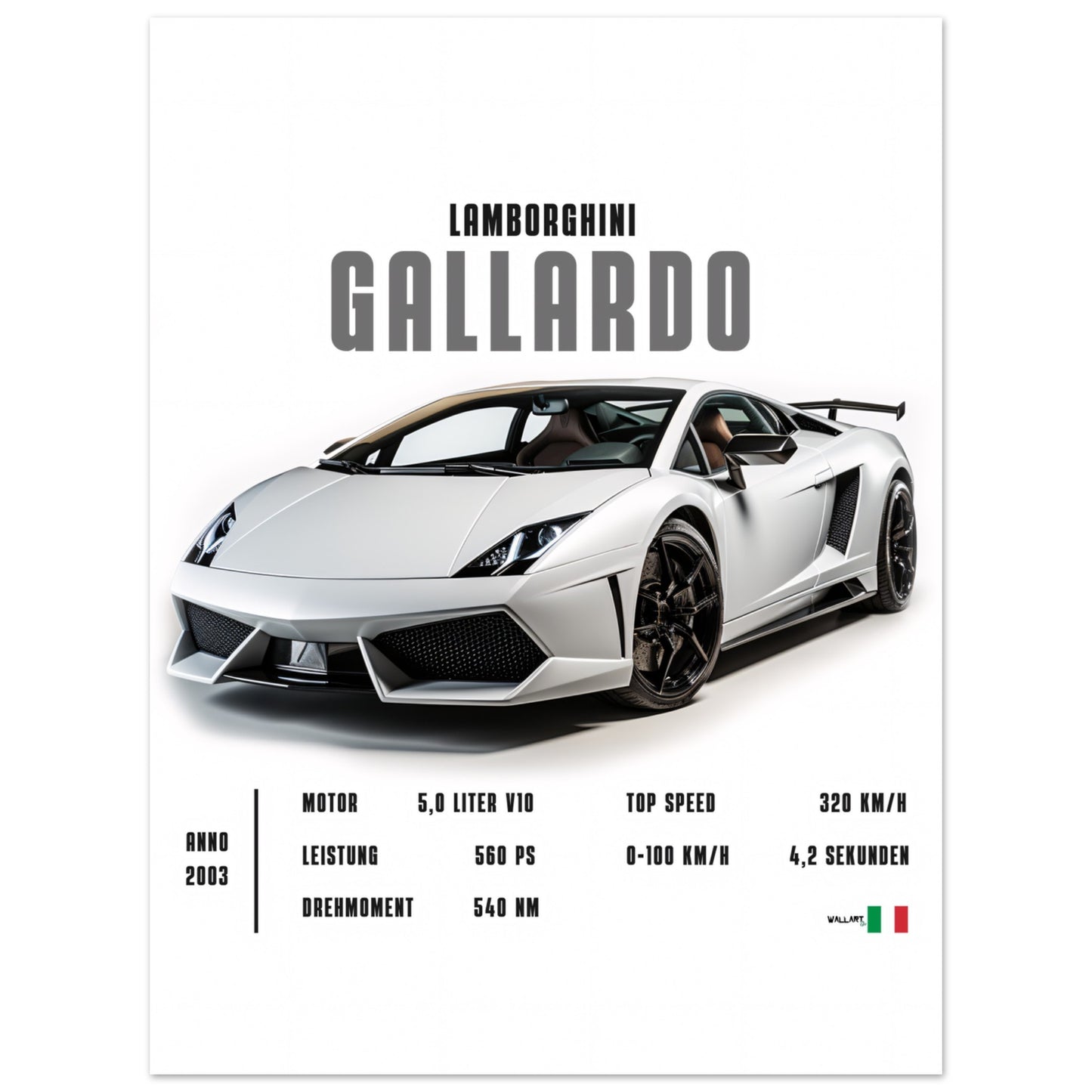 Detailed Gallardo - Poster