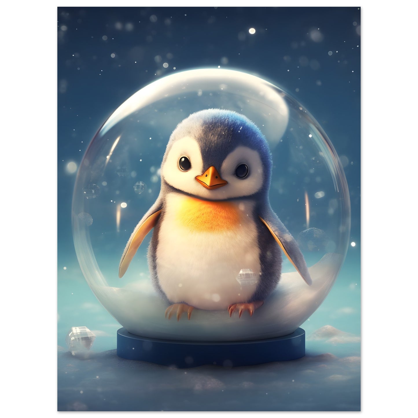 Playful Waddlers - Poster