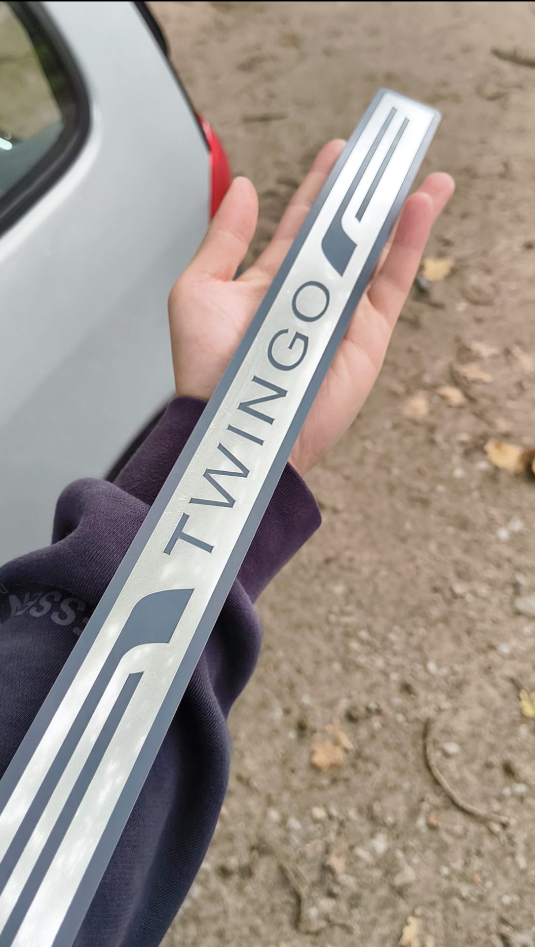 Renault Twingo Door Sill Scuff Plates / Door Edge Protection (4-Piece Set)